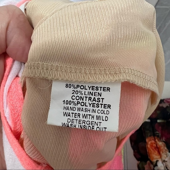 HANNAH Banana Girls Sleeveless Lined ColorBlock Dress - Size4 - Picture 7 of 8